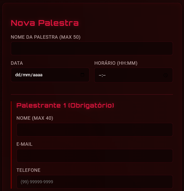 Tela de Cadastro